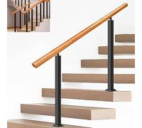 Barandilla flexible para exteriores de 23 escalones, para escaleras de hormigón y madera, 160 cm, longitud 95 cm, diseño duradero y seguro