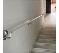 Barandilla flotante para escaleras Barandillas Transparentes, Pasamanos, Escaleras, Barandillas Seguras Y Antideslizantes for Pasillos Familiares Y De Guardería(Silver,150cm)