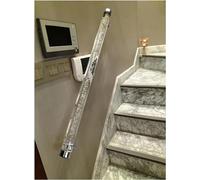 Barandilla flotante para escaleras Barandillas Transparentes, Pasamanos, Escaleras, Barandillas Seguras Y Antideslizantes for Pasillos Familiares Y De Guardería(Silver,200cm)