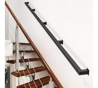 Barandilla industrial ajustable de 3 pies a 15 pies para escalones de interior/exterior, agarre de seguridad montado en la pared, disponible en opciones de 1 m, 150 cm, 2 m, 300 cm, 4 m y 6 m