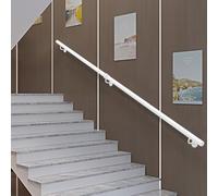 Barandilla industrial para escaleras 1m 1.5m 2m 3m 4m 5m barandilla para interiores/exteriores, kit completo balaustrada para montaje en pared barra de seguridad para pasillos(350cm)