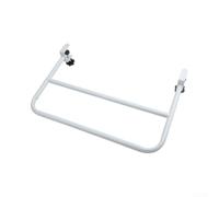 Barandilla lateral de acero resistente para cama, color blanco, 46 x 30 cm, sin cambio, para personas mayores, barra de protección contra caídas segura para necesidades de cuidado diario (46 x 30)