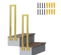 Barandilla lateral para escalones de jardín, kit completo de balaustrada para escaleras de cemento y hormigón