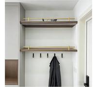 Barandilla para estantes, Paquete de 10 barandillas metálicas Doradas, barrotes Decorativos para vitrinas y librerías, 43 cm (17 Pulgadas) - Elegantes barandillas para galerías Que mejoran e