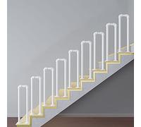 Barandilla para personal de hotel, barandilla de seguridad en forma de U de tubo cuadrado negro para entradas de cocina, escalones de lavandería, escaleras de muelle de carga