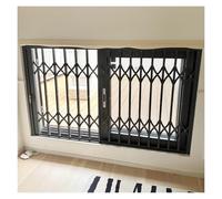 Barandilla plegable for ventana exterior, cercas de seguridad y barras antirrobo for ventanas de habitación/loft/cobertizo for niños con cerradura((36x48in) W90xH120cm)