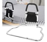 Barandillas de Cama, Barandilla de Cama de Seguridad Plegable con Organizador, barandilla de Noche de Acero Inoxidable for Dormitorio con pasamanos anticaídas