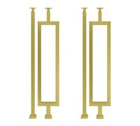 Barandillas De Cubierta Cuadradas, Balaustres De Escalera Con Soporte Plano Y Kits De Tornillos For Villas, Casas, Lofts, Oficinas, Barandillas Metálicas Decorativas(H 95cm,2 pcs)