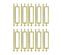 Barandillas De Cubierta Cuadradas, Balaustres De Escalera Con Soporte Plano Y Kits De Tornillos For Villas, Casas, Lofts, Oficinas, Barandillas Metálicas Decorativas(H 85cm,10 pcs)