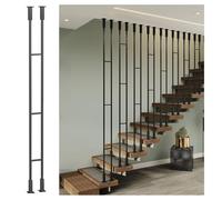 Barandillas De Escalera Modernas: Balaustres Metálicos Con Columnas Cuadradas For Áticos Interiores, Postes De Pasamanos For Montaje En Techo O Suelo(A,60cm(2ft))