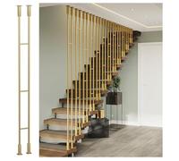 Barandillas De Escalera Modernas: Balaustres Metálicos Con Columnas Cuadradas For Áticos Interiores, Postes De Pasamanos For Montaje En Techo O Suelo(C,150cm(4.9ft))
