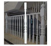 Barandillas de madera de álamo de primera calidad for escaleras y terrazas: balaustres de madera blanca de 85/95 cm for una elegante solución de barandillas.(85cm/33.5in 1 Pack)