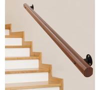 Barandillas de Seguridad Antideslizantes Barandilla de Escalera Varilla de Soporte de Pasillo de Madera Maciza Reposabrazos Fuertes Barandillas de Agarre de Barandilla Resistentes, Pasamanos de Escale