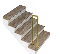 Barandillas Doradas Para Escaleras Interiores De 18, 21, 24, 32, 36 Y 40 Pulgadas. Kit De Barandilla Metálica Para Escaleras De Apartamentos, Lofts, Casas, Villas, Hoteles. Postes De Soporte Para Esc