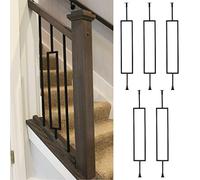 Barandillas metálicas de 100 cm y 150 cm, decoración moderna para el hogar y el jardín, doble panel, balaustradas (disponible en 1/2/5/10 piezas), soluciones elegantes para exteriores