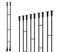 Barandillas modernas de hierro forjado, postes de barandilla de oro blanco y negro para lofts y villas, elegantes balaustradas de 1.3 a 7.9 pies de alto, elegante solución de seguridad interior