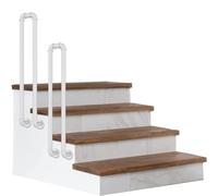 Barandillas modernas para escaleras para mayor seguridad, balaustres de hierro forjado, perfectos para escalones al aire libre, uso en interiores, terrazas, lofts, villas y seguridad de jardín.