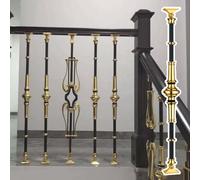 Barandillas para escaleras, Balaustres de escalera decorativos for barandillas interior y exterior, balaustres terraza con tornillos(Style 1,5 Packs)