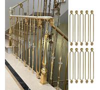Barandillas para escaleras, Barandilla de escalera lujo for hotel, villa, loft o ático, sistema valla decorativa comercial 95 cm alto(Style 2,10 PCS)