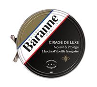 Baranne - Cera de lujo negra | Cera de abeja francesa | Nourrit, Ravive & Assouplit | Brillo Larga Duración | Zapatos Cuero | 75ml