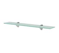 BaraSh Estante Flotante de Cristal 60x10 cm 8 mm Transparente, Estante de Pared, Estante de baño, Estante de Cristal, Cristal Transparente