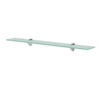 BaraSh Estante Flotante de Cristal 70x10 cm 8 mm Transparente, Estante de Pared, Estante de baño, Estante de Cristal, Cristal Transparente