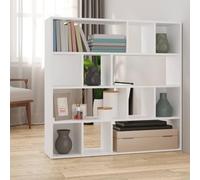 BaraSh Estantería de Libros/Divisor de Espacios Blanco 105x24x102 cm estanteria Libros Mueble habitacion estanterias de Pared habitacion estanteria Pared habitacion