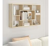 BaraSh Estantería de Pared contrachapada Roble Sonoma Estanterias De Pared 85x16x52,5 cm