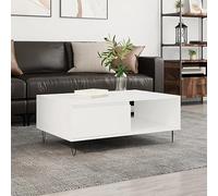 BaraSh Mesa de Centro Madera de ingeniería Blanco 90x60x35 cm mesas Centro para Salon Mesa de Centro Mesa de café mesas Centro 827060