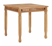 BaraSh Mesa de Comedor de jardín Madera Maciza de Teca 80x80x80 cm mesas de terraza y jardín Mesa de Jardin Mesa de terraza Exterior Mesa y sillas de Exterior