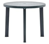 BaraSh Mesa de jardín de plástico Verde 89 cm Mesa Terraza Exterior Table Jardin Extensible