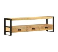 BaraSh Mueble para TV Madera Maciza de Mango 150x30x45 cm Mueble TV Muebles de Salon Muebles de TV Salon Muebles para Salon