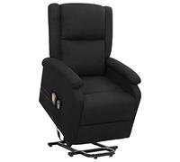 BaraSh Sillón de Masaje elevable Tela Negro Sillon Relax Reclinable Sillon Masaje Relax