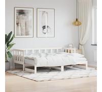 BaraSh Sofá Cama Nido Madera Estructura Cama Cama Madera Cama Individual Maciza de Pino Blanco 90x190 cm