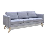 BaraSh Sofá de 3 plazas de Tela Gris Claro Sofá Cama 3 Plazas Sofas De Salon Cheslong