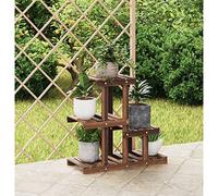 BaraSh Soporte para Flores Madera Maciza de Abeto 58x25x51 cm Jardinera con Celosia EstanteríAs para Plantas