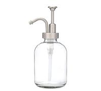 Barato manos Dosificador Jabón, Cristal De La Mano Dispensador De Jabón, Bomba De Acero Inoxidable, Botella Transparente De La Bomba, La Mano Dispensador De Jabón For El Baño, La Cocina De Primera Cal