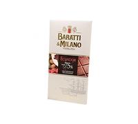 Baratti & Milano - TABLETA DE CHOCOLATE NEGRA GRAN ECUADOR SIN PROCESAR 75% DE CACAO 75GR