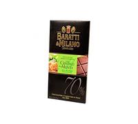Baratti & Milano - TABLETTE CHOCOLAT NOIR 70% & CRISTAUX DE SUCRE A LA MENTHE 75GR