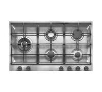 BARAZZA 1PBFV95 Placa de gas Empotrable | 2 gas + 2 doble corona Chef, inox AISI 304, rejillas de hierro fundido