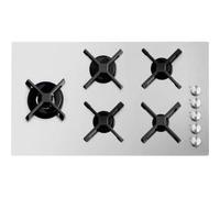 BARAZZA 1PSPF95 Placa de gas Empotrable | 2 gas + 2 pescadera + triple corona, rejillas de hierro fundido, encastre 98x43 cm