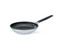 Barazzoni 33 Carati - Sartén de acero inoxidable 18/10 revestido, 24 cm de diámetro, fabricada en Italia