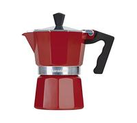 Barazzoni Cafetera de Color 3 Tazas, Aluminio, Rojo