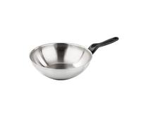 Barazzoni I Inoxidabili Wok, Acero, Plata, 28 cm