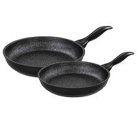 Barazzoni Juego de 2 sartenes de granito Extra Induction, diámetro 20/24 cm, fabricado en Italia