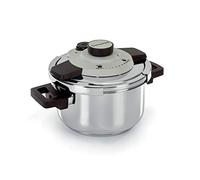 Barazzoni Olla a presión Dual System Facile, Capacidad 4,5 l, ø 22 cm, Acero Inoxidable 18/10, Made in Italy