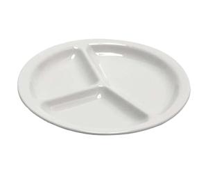 Barazzoni Saturnia Napoli - Plato con Tres Compartimentos (26 cm), Color Blanco