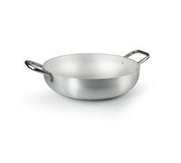 Barazzoni Spa - Cacerola de 40 cm de diámetro, aluminio profesional puro al 99,5%, asas de acero, apta también para placas de inducción, fabricada en Italia