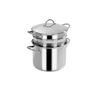 Barazzoni Spa, Spaghettiere Con Fondo ø22cm, Capacità 6lt, Acciaio Inox 18/10, Made in Italy