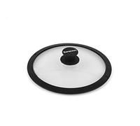 Barazzoni, Tapa de cristal y silicona, diámetro de 28 cm, válvula de ventilación